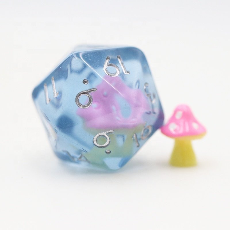 Polyhedral rpg dice set dnd custom resin dice 7pcs