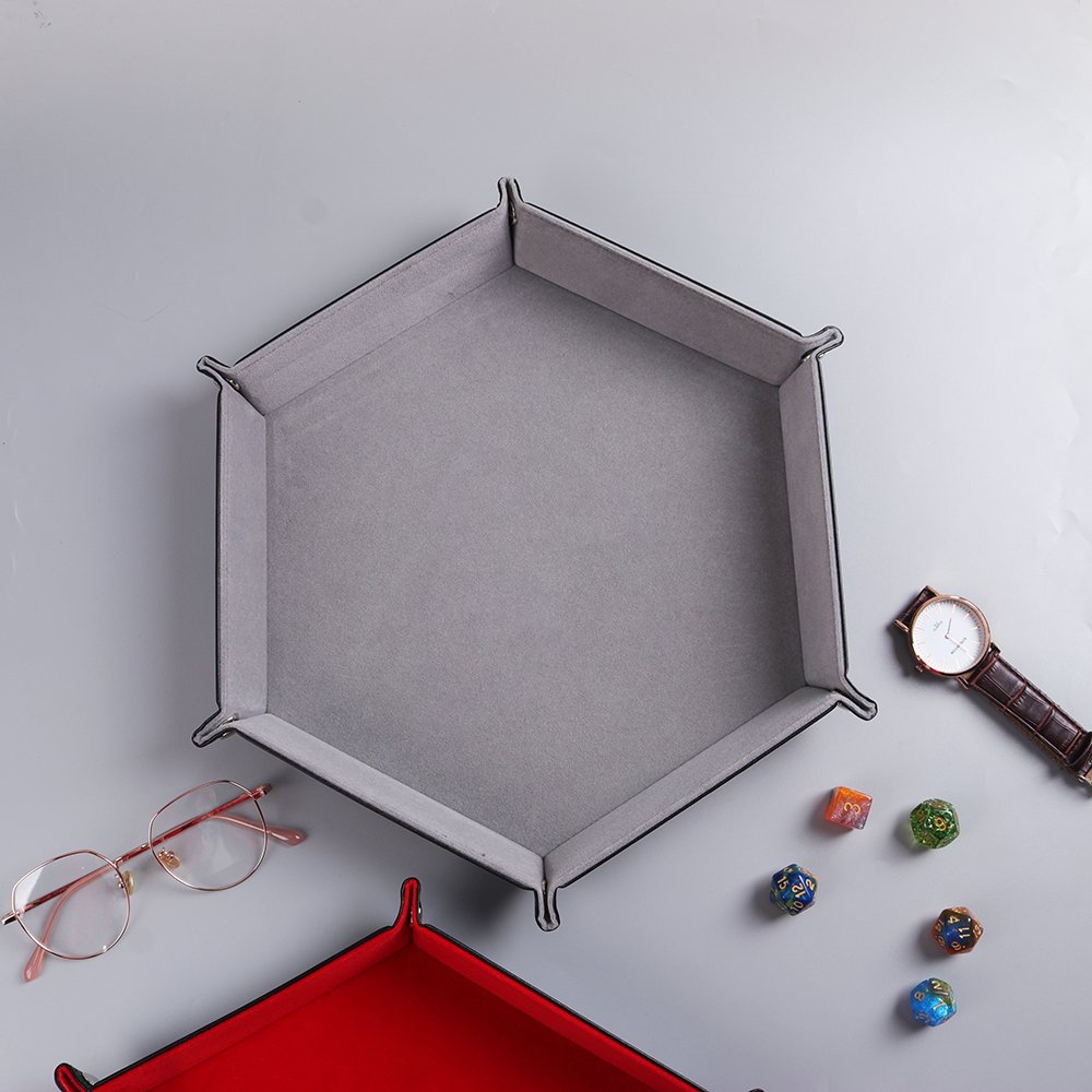 Supplier Direct OEM Foldable Quadrilateral Storage Box PU Leather Game Dice Tray