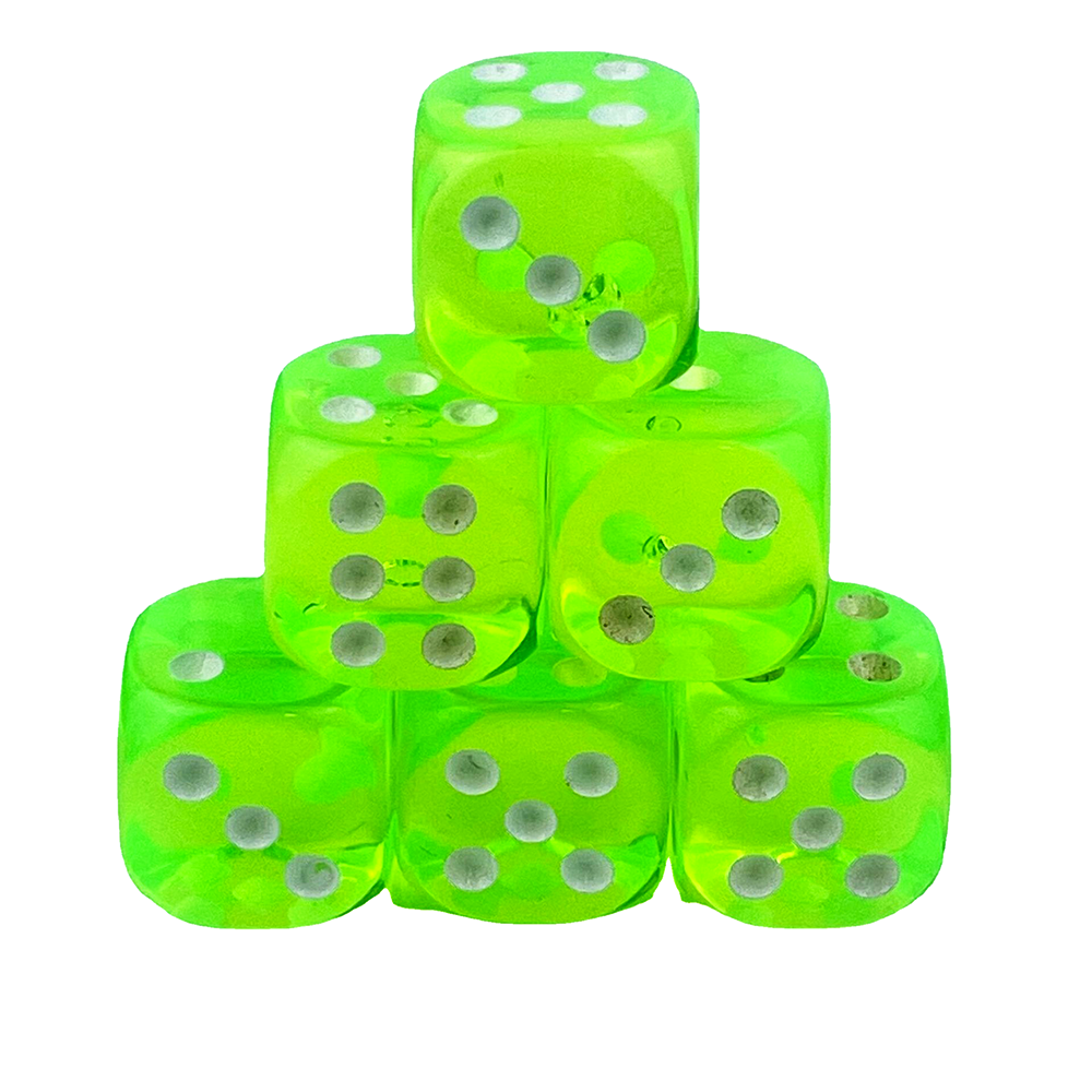 D6 14mm Acrylic Dice Rounded Corners Transparent Custom Dice Board Game Dice Game