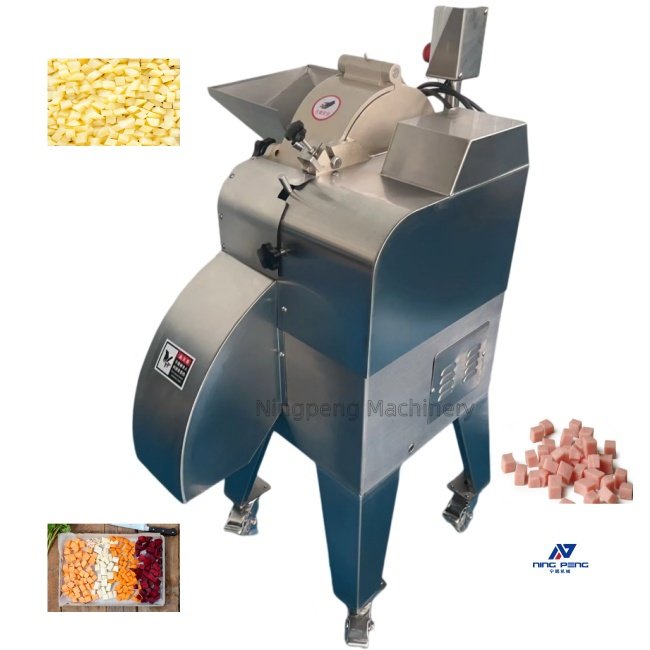 Commercial Vegetable Fruit Aloe Mango Vera Cube Cutting Machine Carrot Pineapple Dicing Machine Onion Potato Cube Cutter