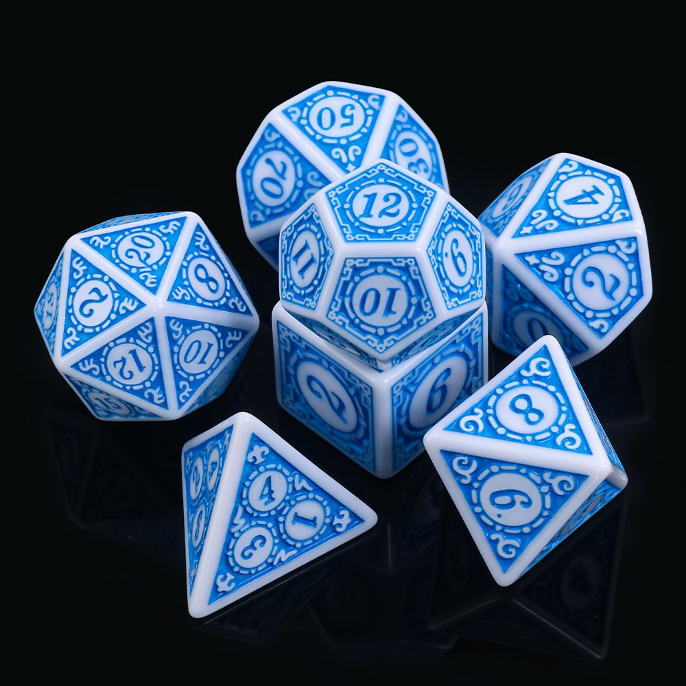 DND rpg Dungeons and Dragons acrylic custom polyhedral acrylic opaque dice sets for roll dice games