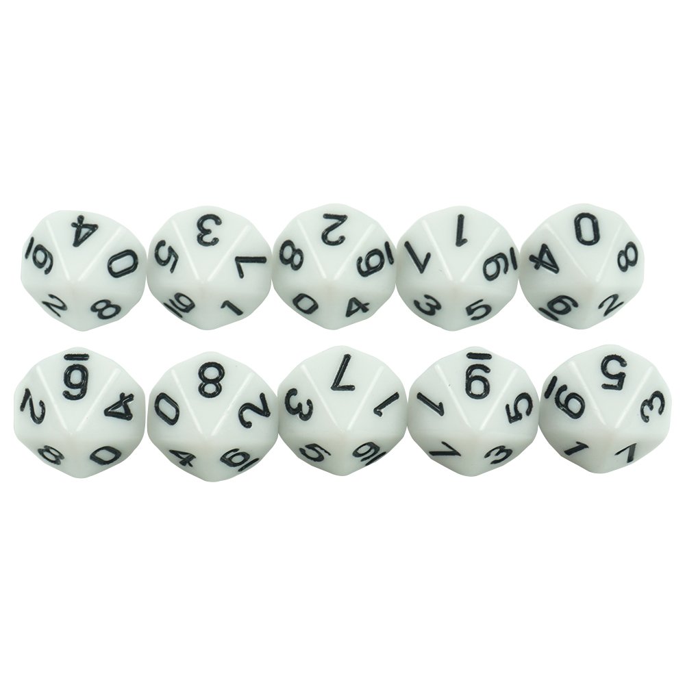 Special 10D dnd acrylic Colorful polyhedral dice for family game gambling factory for wholesale