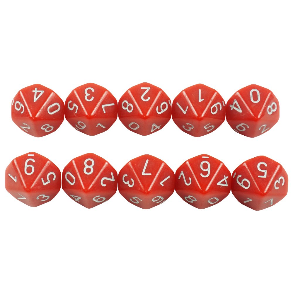 Special 10D dnd acrylic Colorful polyhedral dice for family game gambling factory for wholesale