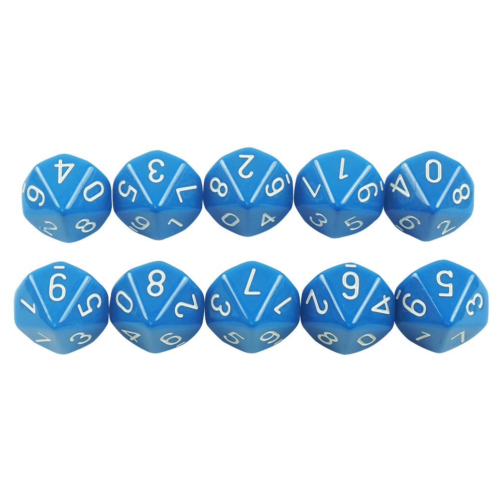 Special 10D dnd acrylic Colorful polyhedral dice for family game gambling factory for wholesale