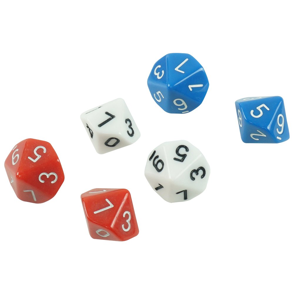 Special 10D dnd acrylic Colorful polyhedral dice for family game gambling factory for wholesale