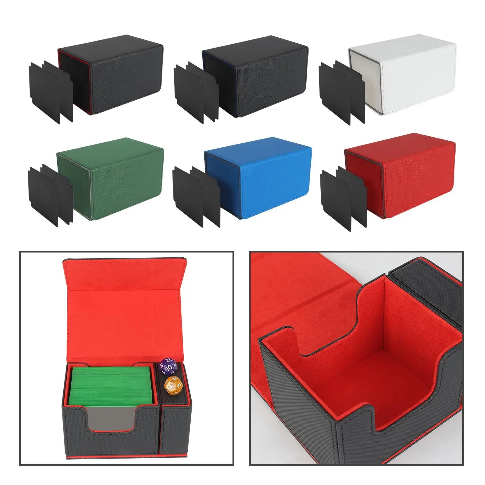 MIO 100+ Superb With Dice Tray PU Magic of Gathering Dragon Shield Cover PU Leather Board Card Leather Board Game Deck Box
