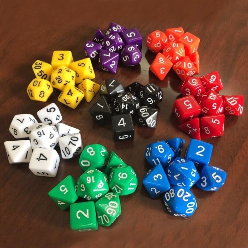 custom Plastic dice dice set