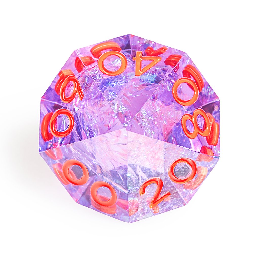 Resin DND Dice Sharp Edge Polyhedral Dice 7-Die DND Handmade Resin Dice for Dungeons and Dragons RPG Table Games Pick