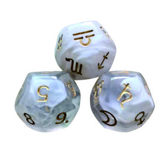 Plastic round corner transparent game dice
