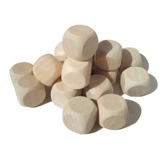 Plastic round corner transparent game dice