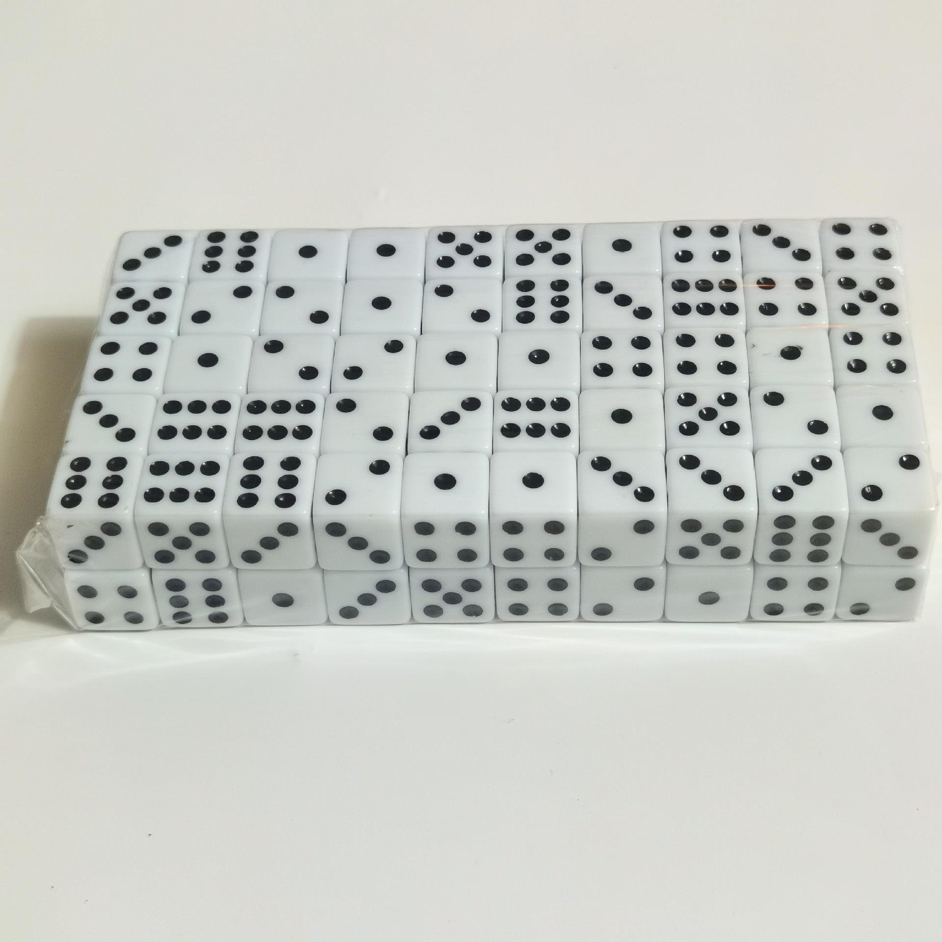 8mm Six Sided D6 Small Square dice manufacturers D6 acrylic rpg games custom dice 8mm black