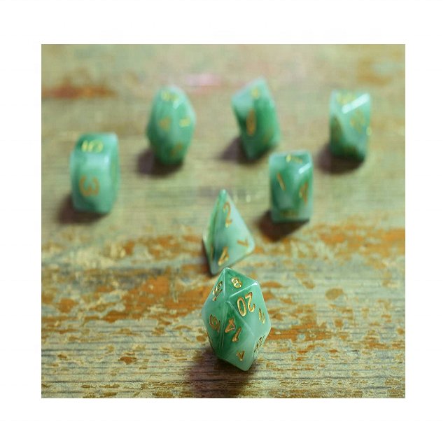 Low Cost multicolor customized 12 Sided Marble Dice set
