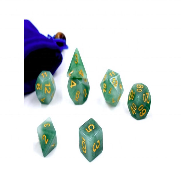 Low Cost multicolor customized 12 Sided Marble Dice set