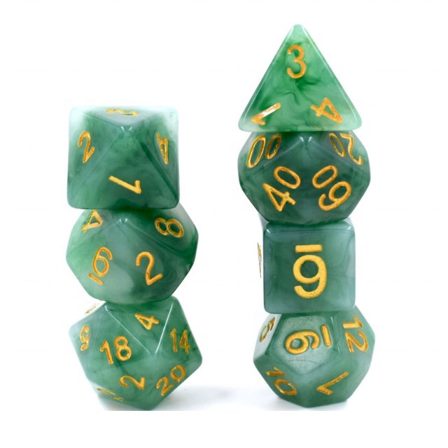 Low Cost multicolor customized 12 Sided Marble Dice set
