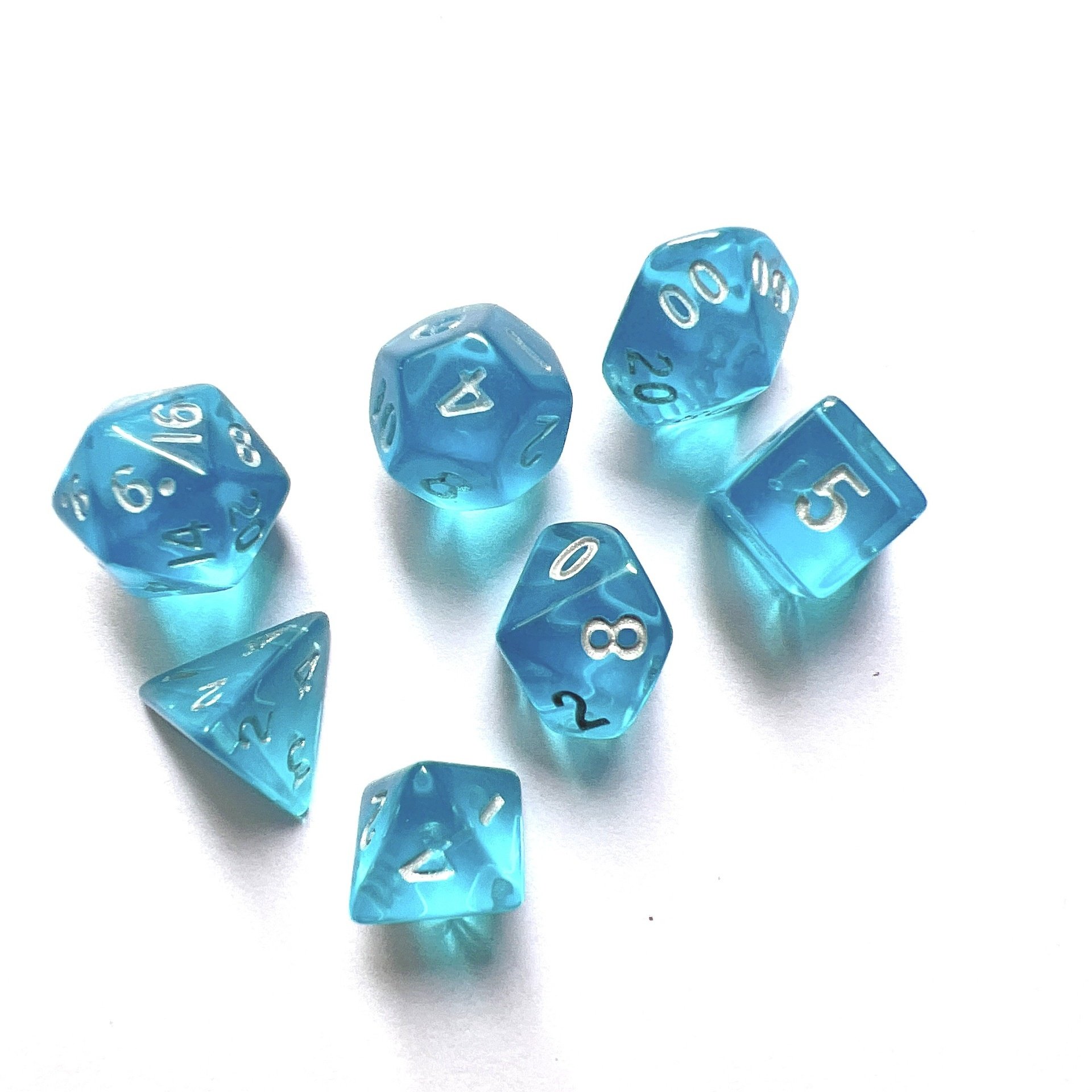 Multidimensional Colored Acrylic Dice Set Educational Cultural Mini Counting Dice Supplies