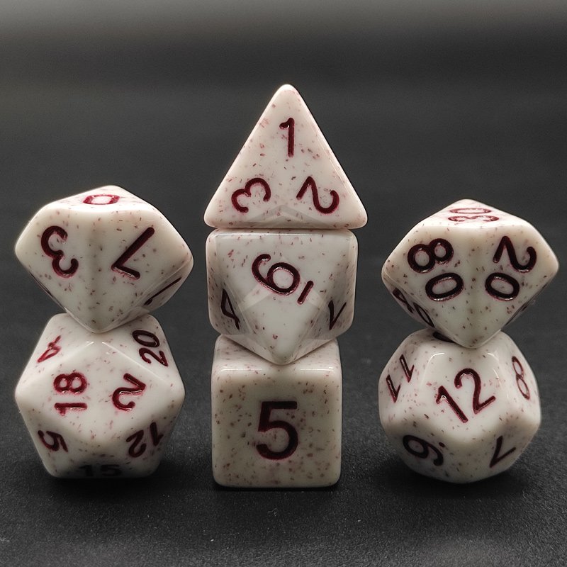 Polyhedral Dice Set Acrylic Round Edge Dungeons And Dragons Dice For RPG MTG Role Playing Table Games