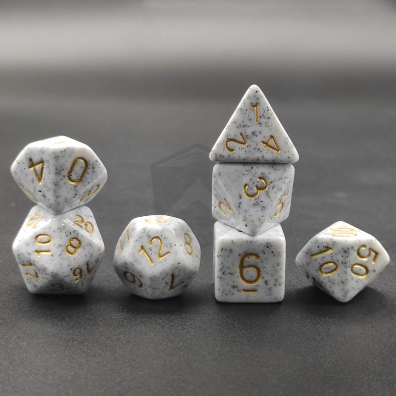 Polyhedral Dice Set Acrylic Round Edge Dungeons And Dragons Dice For RPG MTG Role Playing Table Games