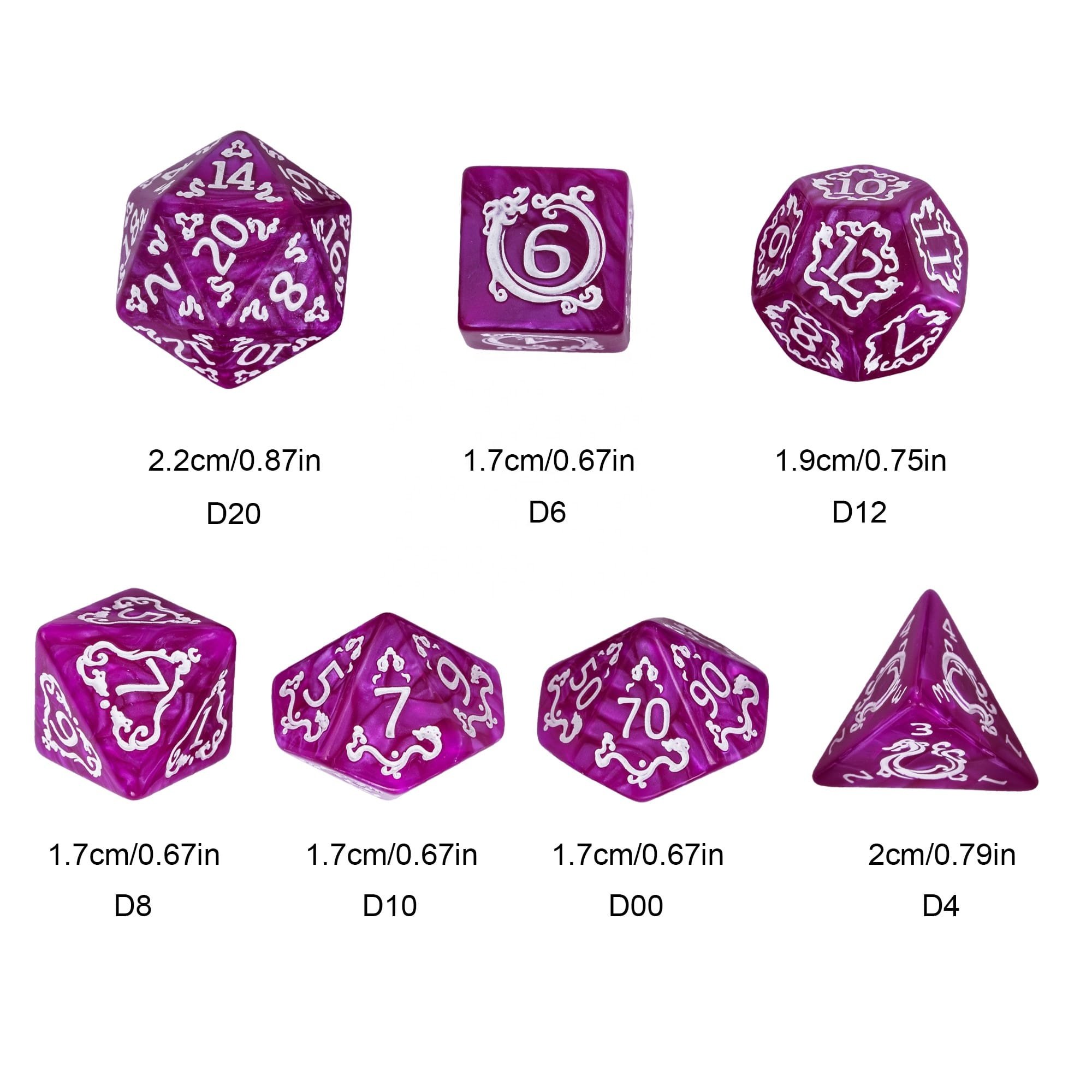 Udixi Custom logo polyhedral Dungeons and Dragon DND RPG dice bescon mystery dice board game Acrylic dice set