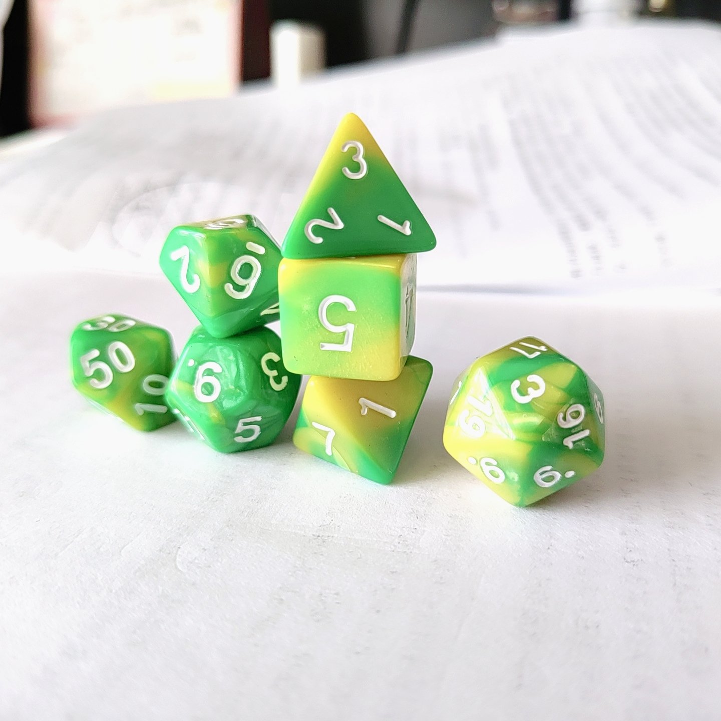 Square Corner 16 mm D6 Acrylic Polyhedral RPG DND round Corner Dice Custom RPG DND For Board Game For Bar