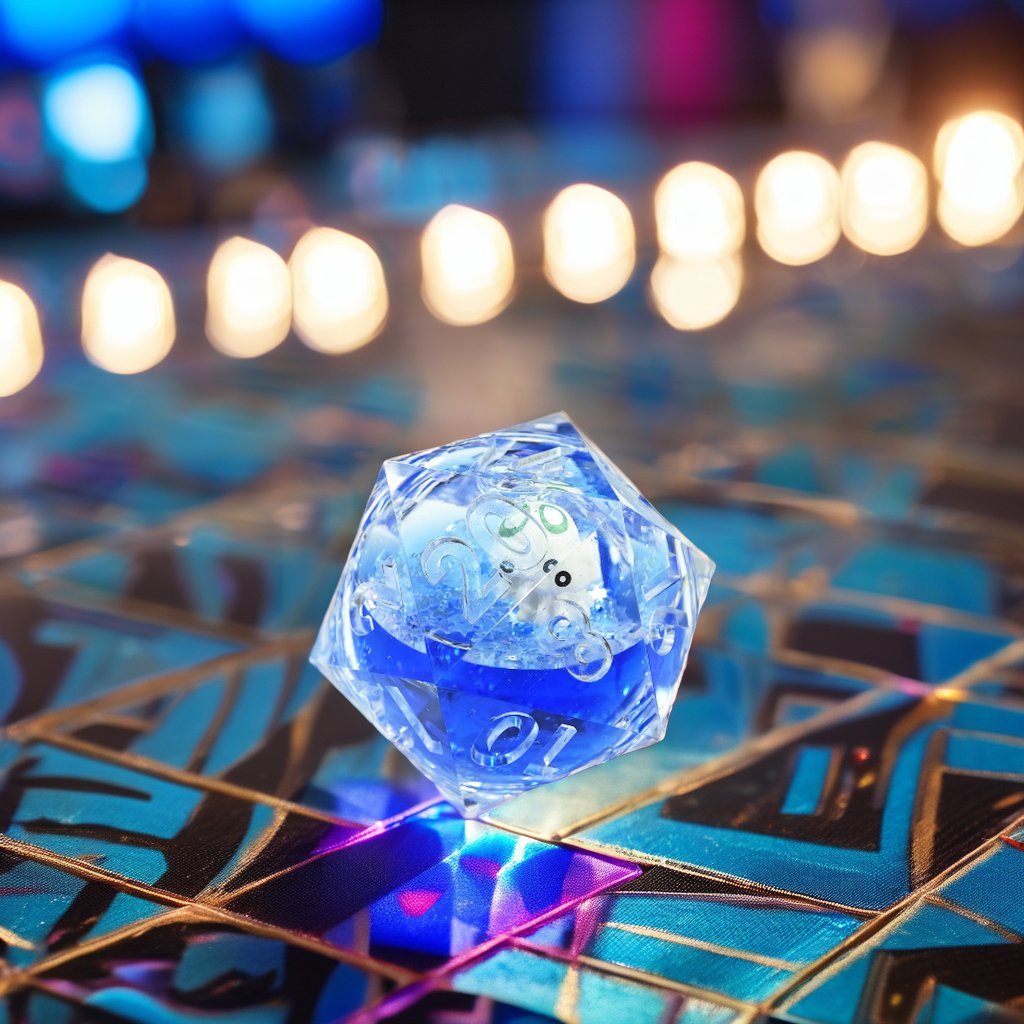 MINI PLANET Handmade D20 Polyhedral Resin RPG Dice Sharp Edge for Dungeons Dragons DND Board Role-Playing Games
