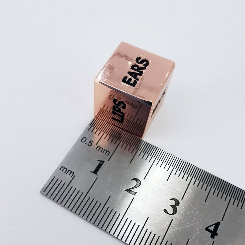 Love/Sexy/Adult Dice Customizable Logo Zinc Alloy Material for DND Usage
