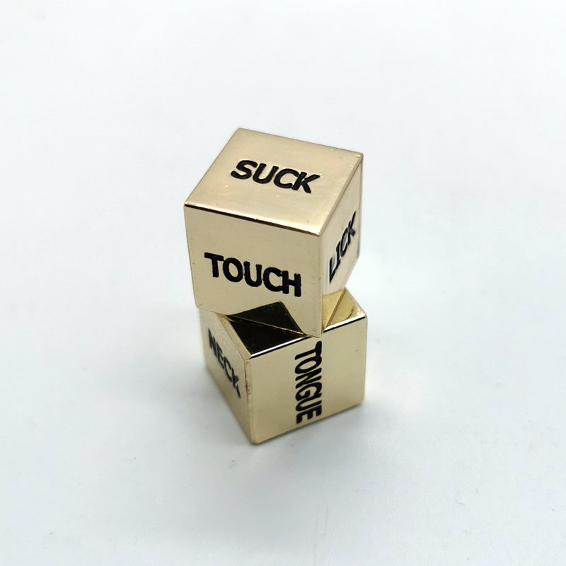 Love/Sexy/Adult Dice Customizable Logo Zinc Alloy Material for DND Usage