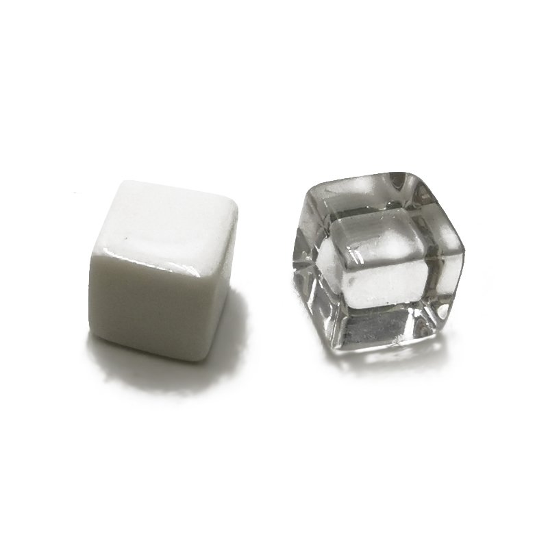 Custom 6 sided dice 16mm white round corner blank acrylic dice cube d6 bulk game dice