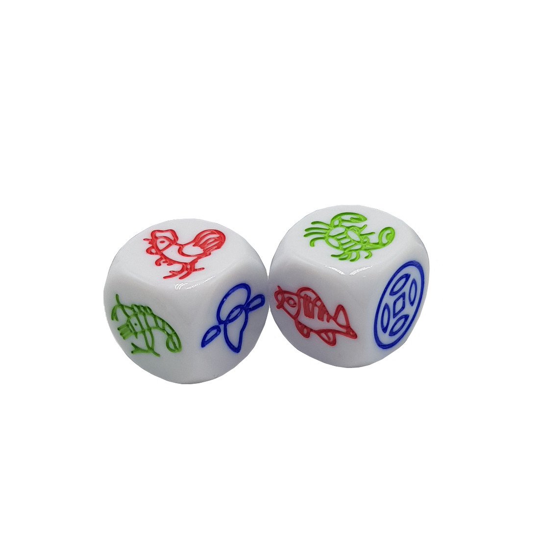 Custom 6 sided dice 16mm white round corner blank acrylic dice cube d6 bulk game dice