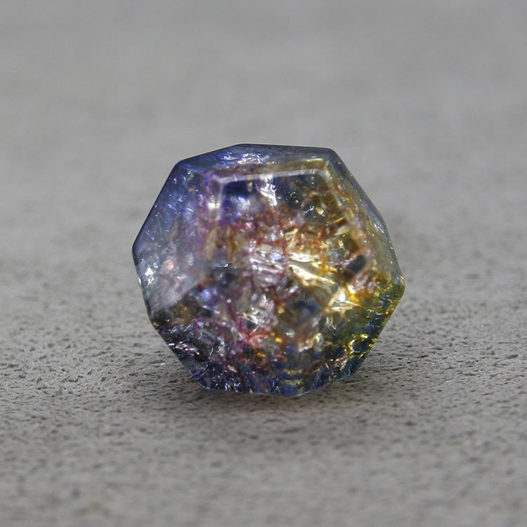 blank 7PCS color dichroic glass dice