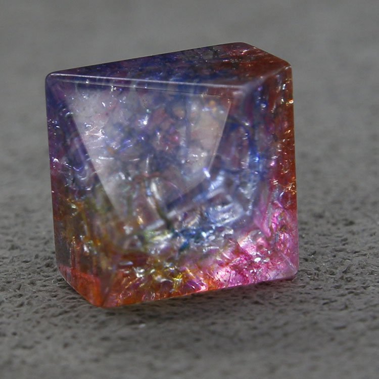 blank 7PCS color dichroic glass dice