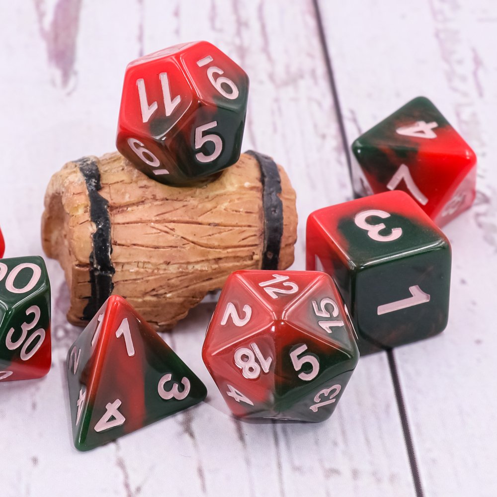 Ice Cream Layer Double Color Polyhedral Resin Dice Professional Casino Custom Dices For Entertainment Games