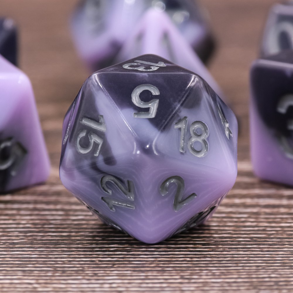 Ice Cream Layer Double Color Polyhedral Resin Dice Professional Casino Custom Dices For Entertainment Games