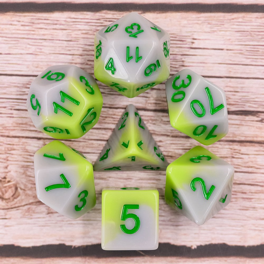 Ice Cream Layer Double Color Polyhedral Resin Dice Professional Casino Custom Dices For Entertainment Games