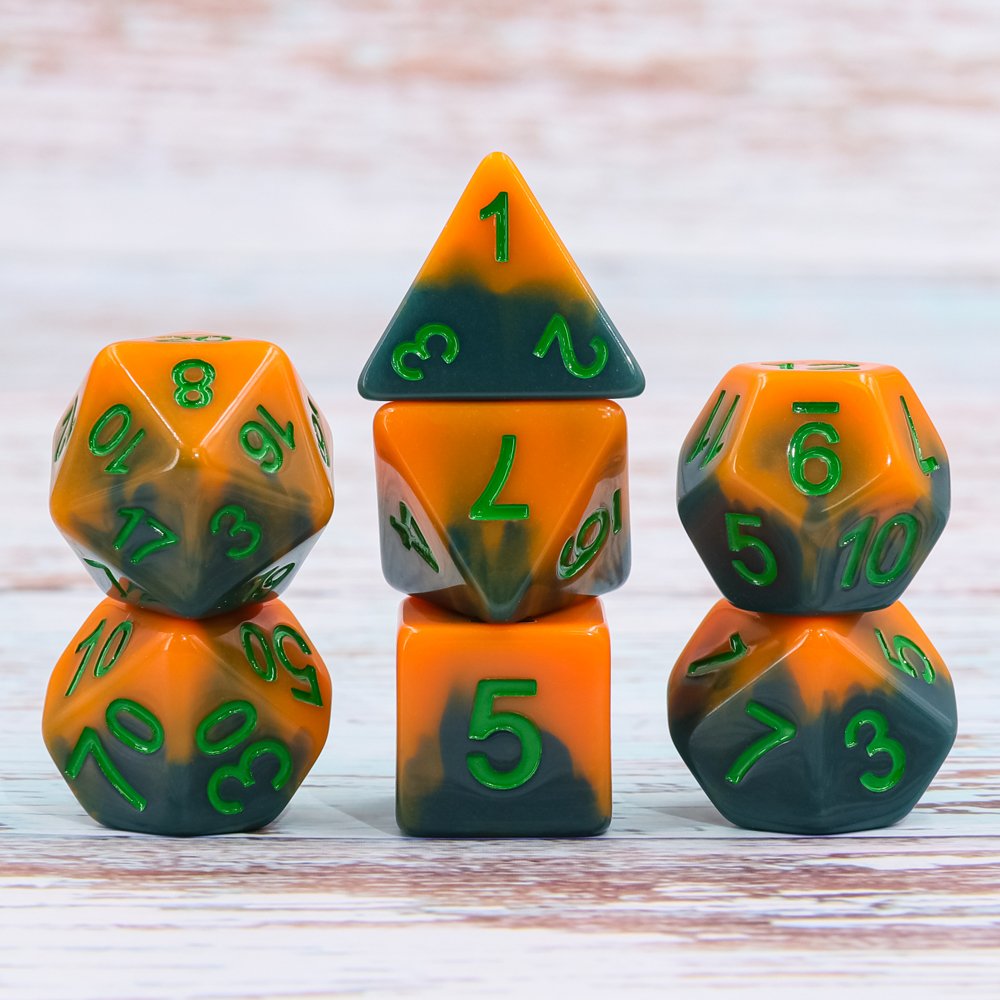 Ice Cream Layer Double Color Polyhedral Resin Dice Professional Casino Custom Dices For Entertainment Games