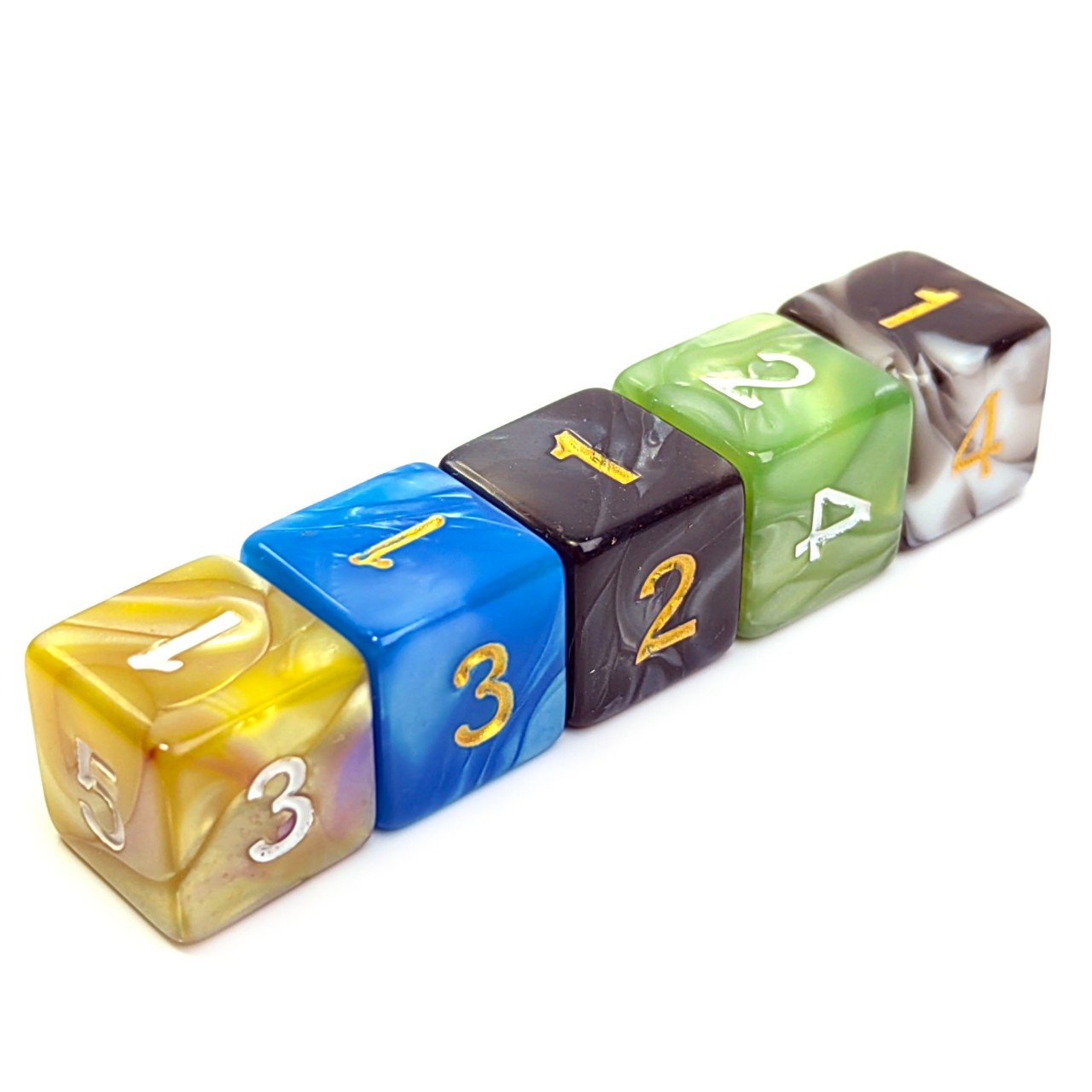 Bulk wholesale D6 Six Sided 16mm Right Angle Dice colored Custom white digital Dice for Game Toys Casino Art Picture Board Game
