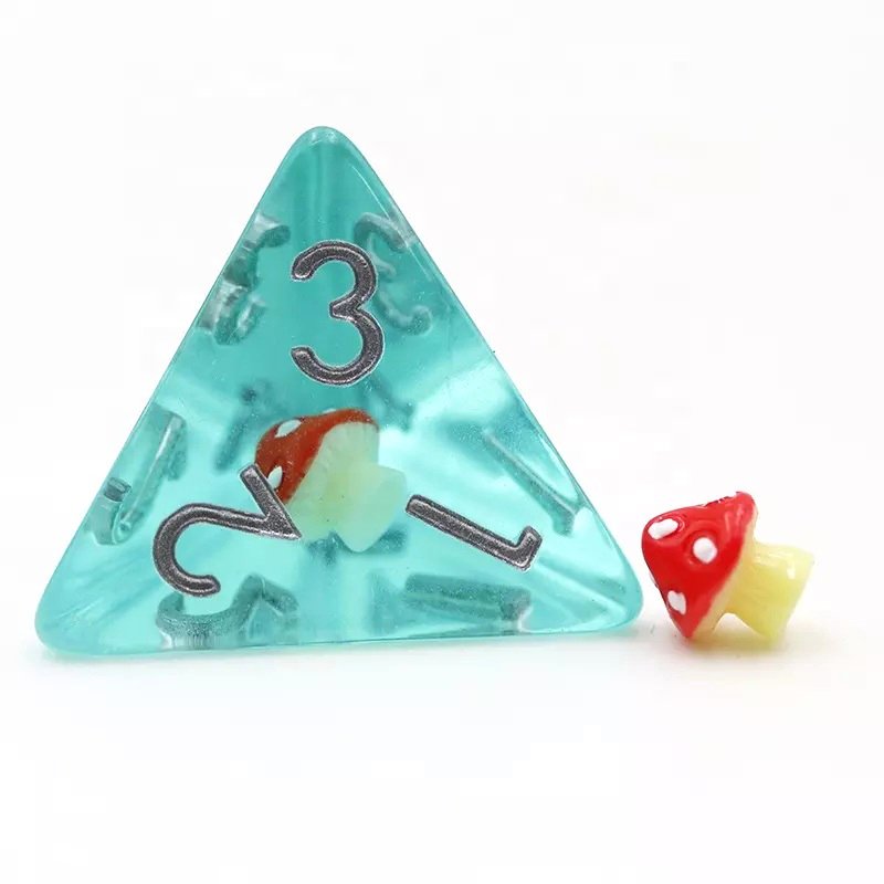 16mm Custom mushroom dice Dnd Polyhedral resin dice