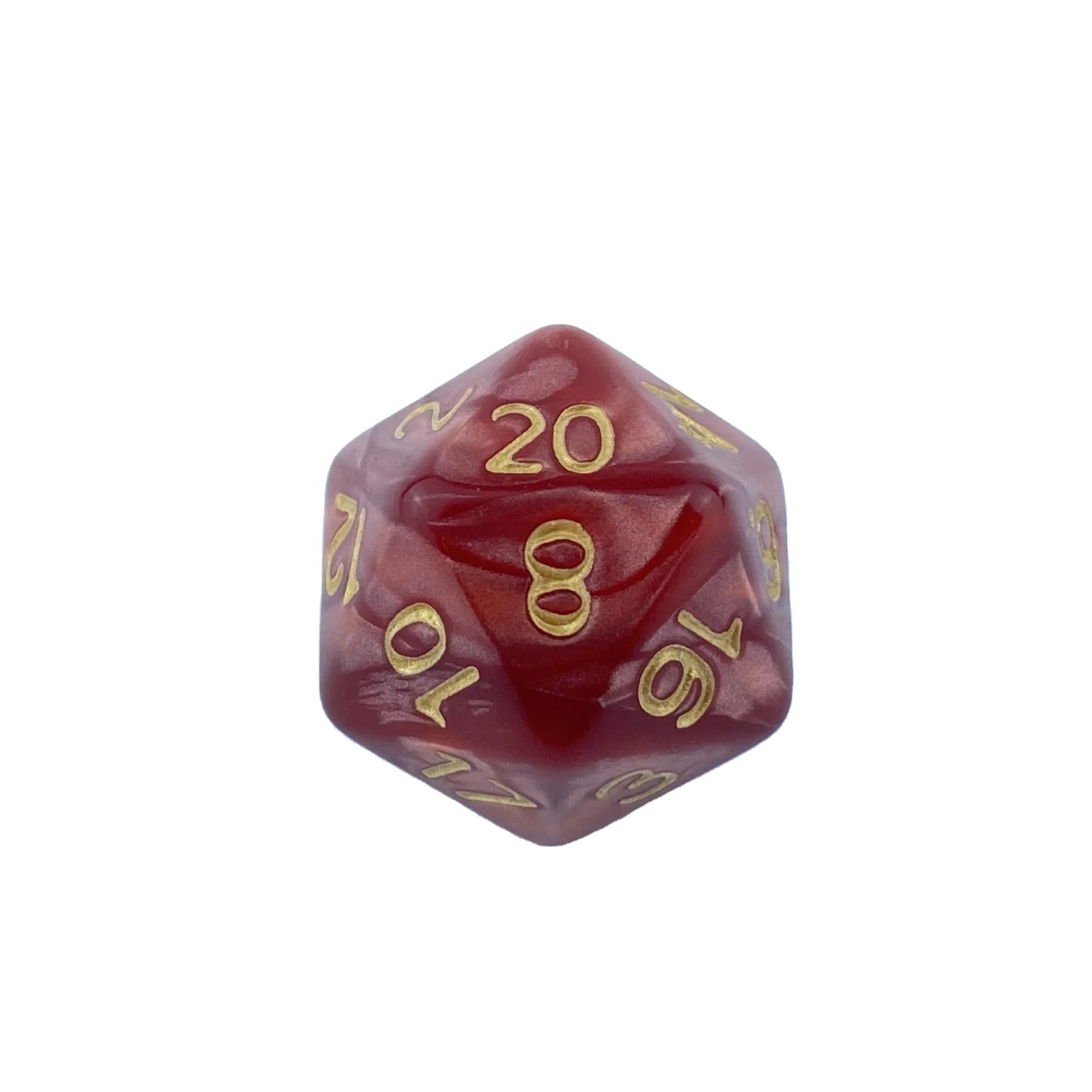 D20 single dice high quality Wholesale and Retail Puzzle game props 20 sided faces 1-20 Plastic Polyhedron dice