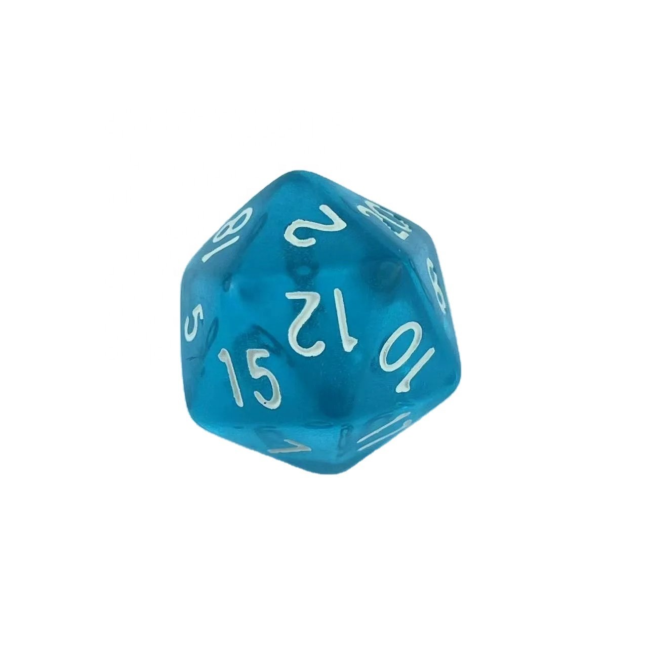 D20 single dice high quality Wholesale and Retail Puzzle game props 20 sided faces 1-20 Plastic Polyhedron dice