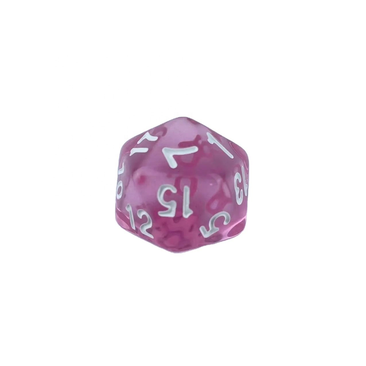 D20 single dice high quality Wholesale and Retail Puzzle game props 20 sided faces 1-20 Plastic Polyhedron dice