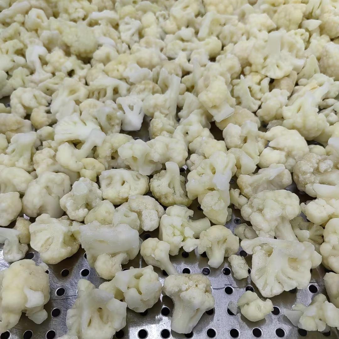 IQF Frozen Best Fresh White Freezing Organic riced Cauliflower Florets Broccoli Veggies Chunk Diced Block Cube Bulk in bag