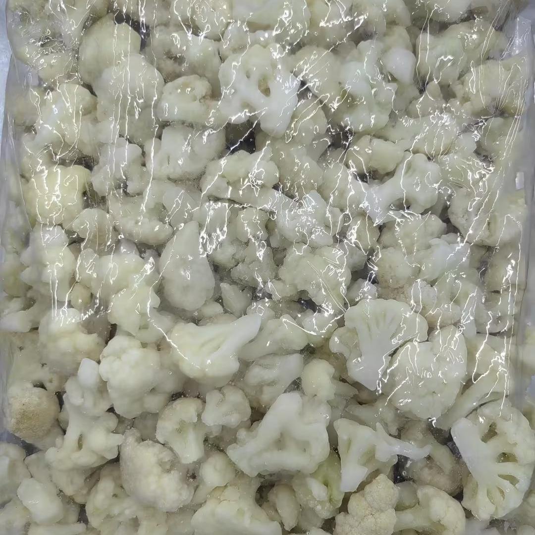 IQF Frozen Best Fresh White Freezing Organic riced Cauliflower Florets Broccoli Veggies Chunk Diced Block Cube Bulk in bag