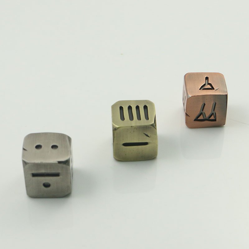 Metallic Polyhedral D&D RPG Miniature Dice 7-sets 10mm