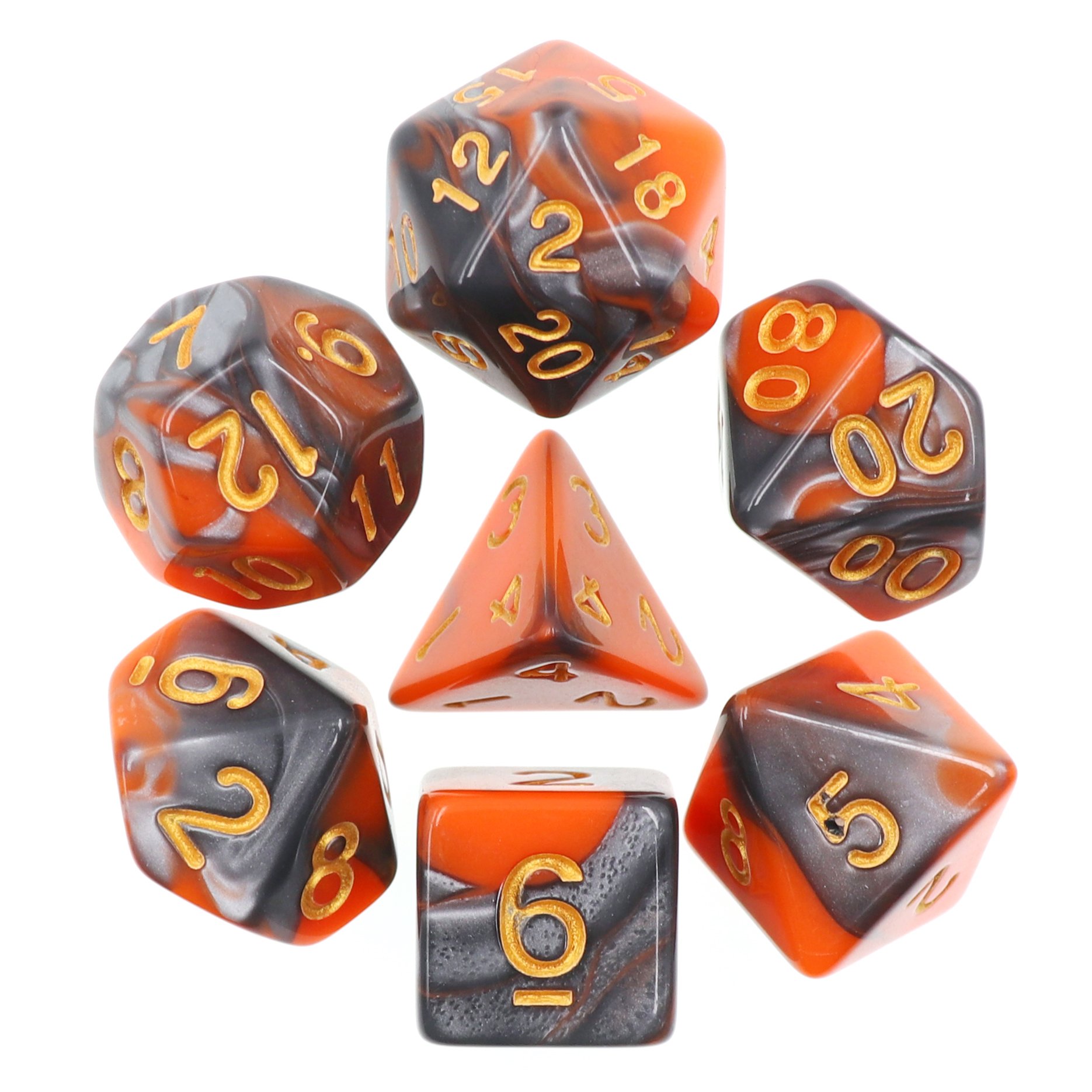 Acrylic Blend Color Glitter Dice DND&RPG Dungeons and Dragons Board Game Dice set