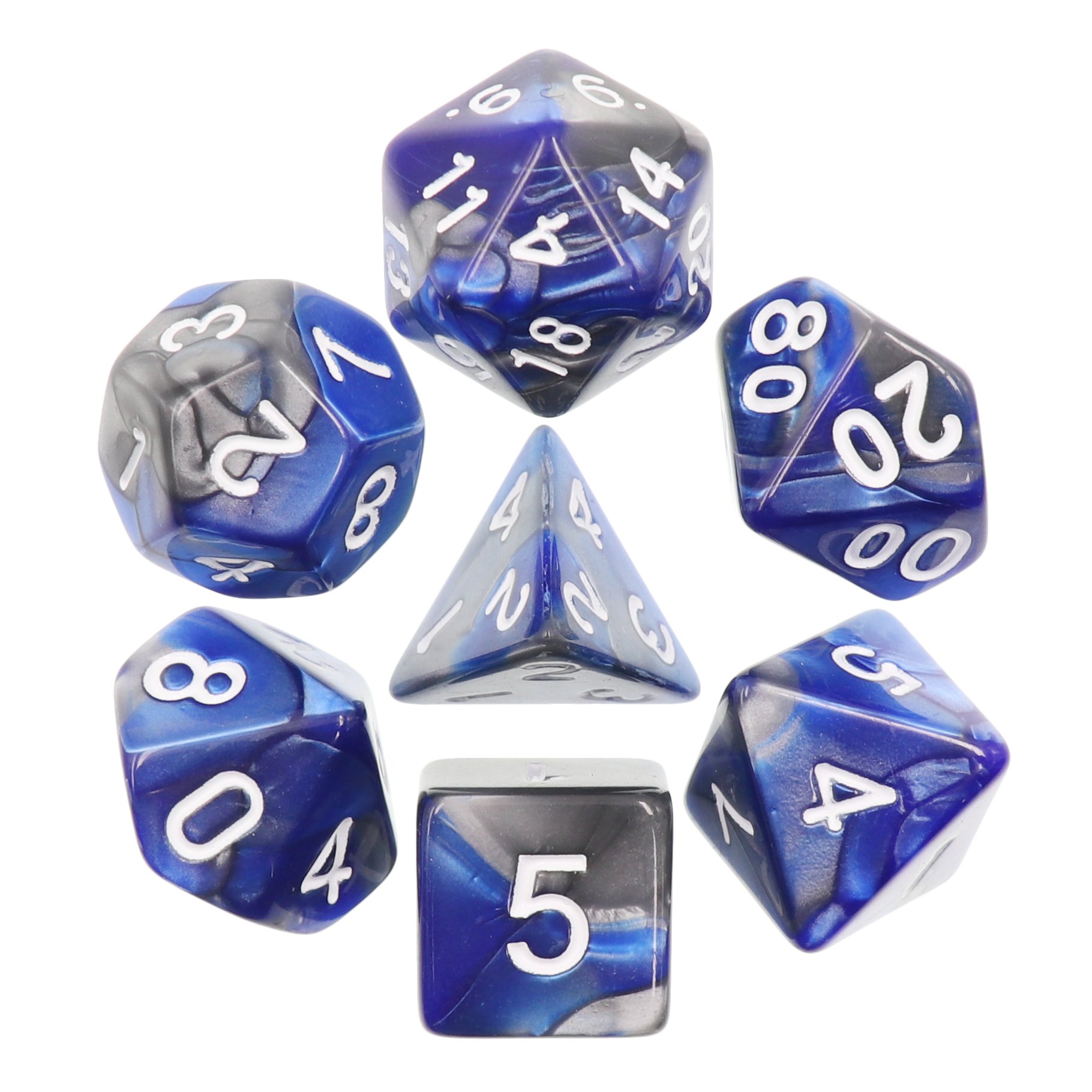 Acrylic Blend Color Glitter Dice DND&RPG Dungeons and Dragons Board Game Dice set