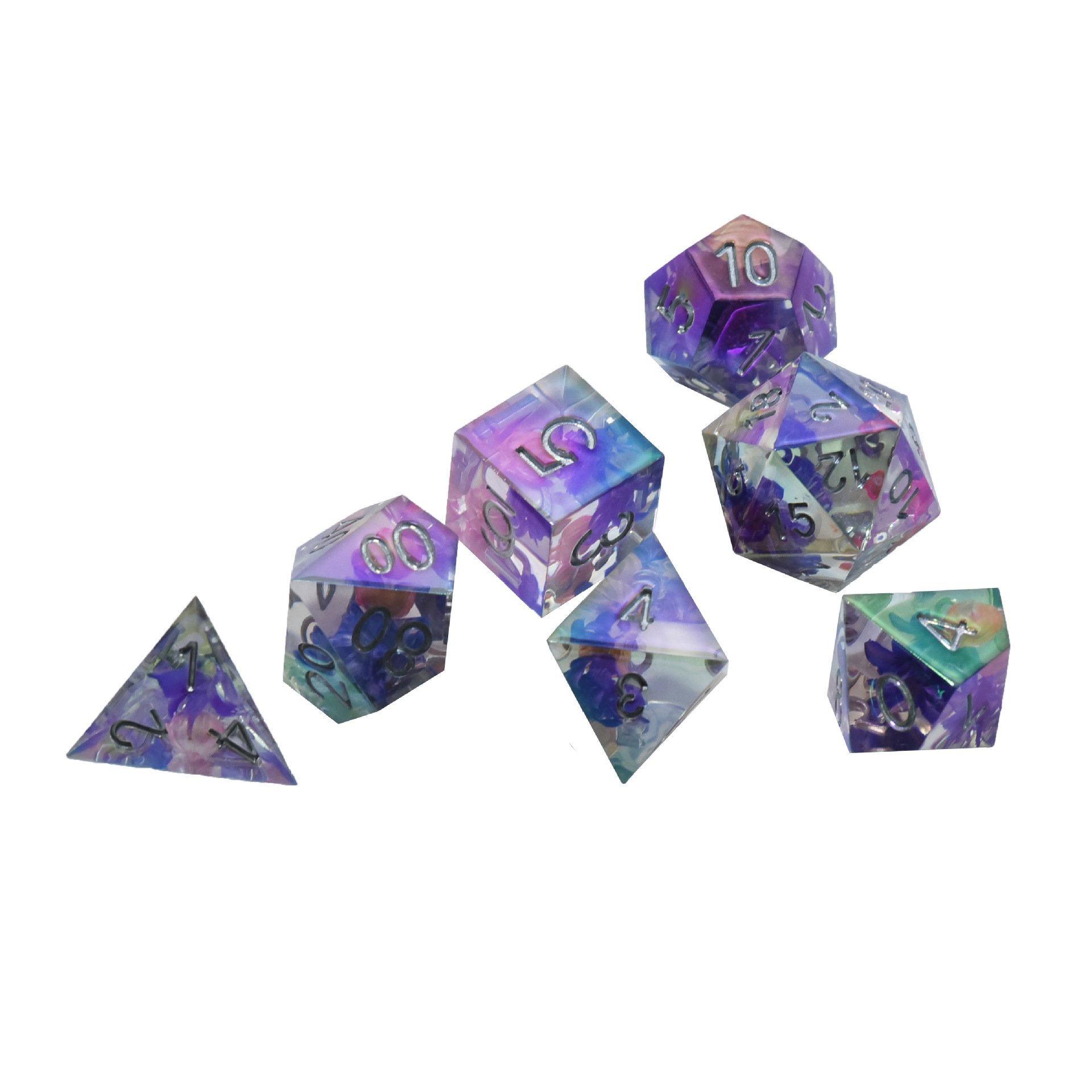 Liquid Core Clear Dragon Eye Resin Dice Personalized Gifts Troll Eyeball Dice D&d Rpg Board Game Edge Dice