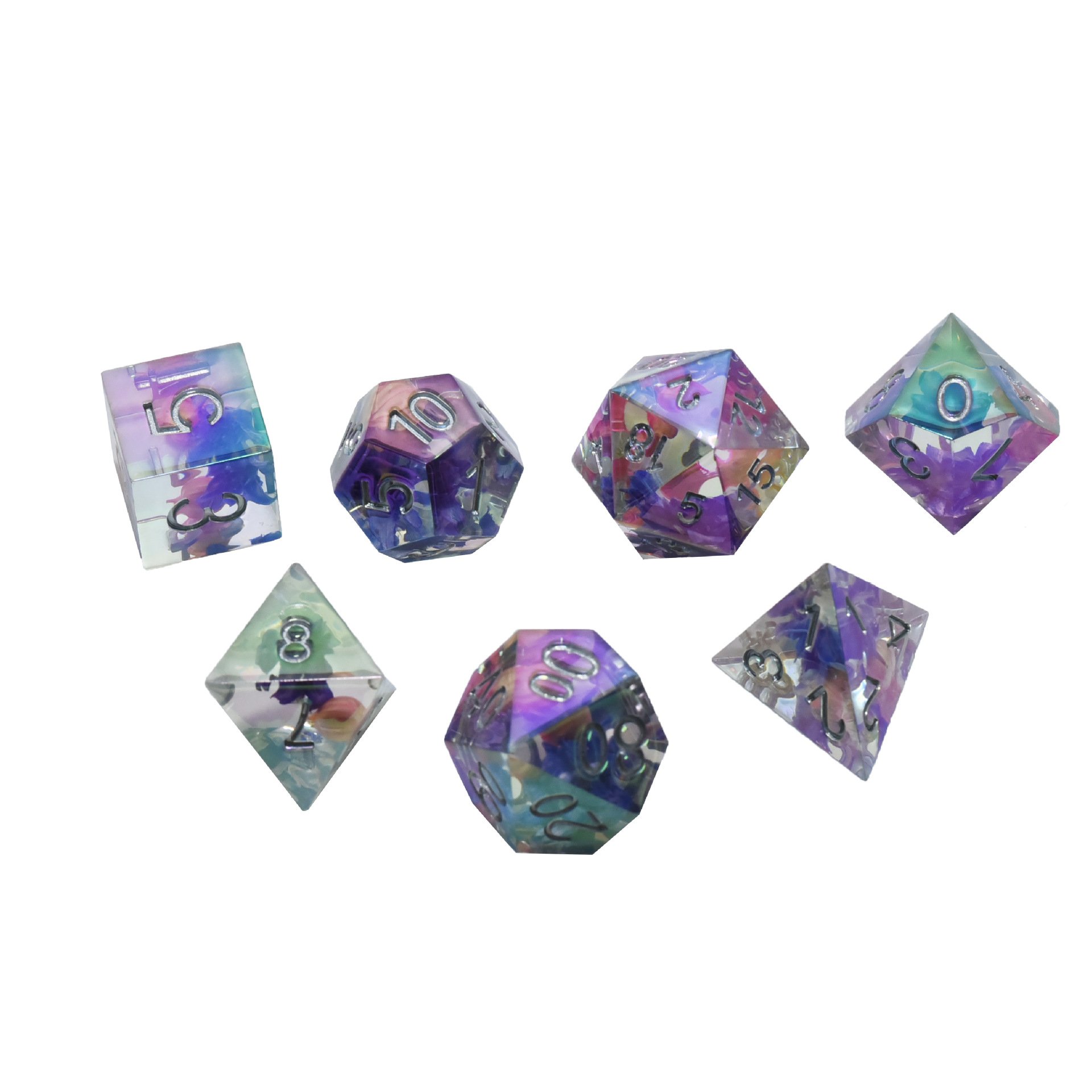 Liquid Core Clear Dragon Eye Resin Dice Personalized Gifts Troll Eyeball Dice D&d Rpg Board Game Edge Dice