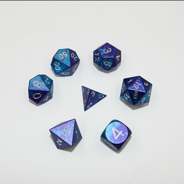 MBWS CNC Machined Double-color Aluminum Polyhedral dice