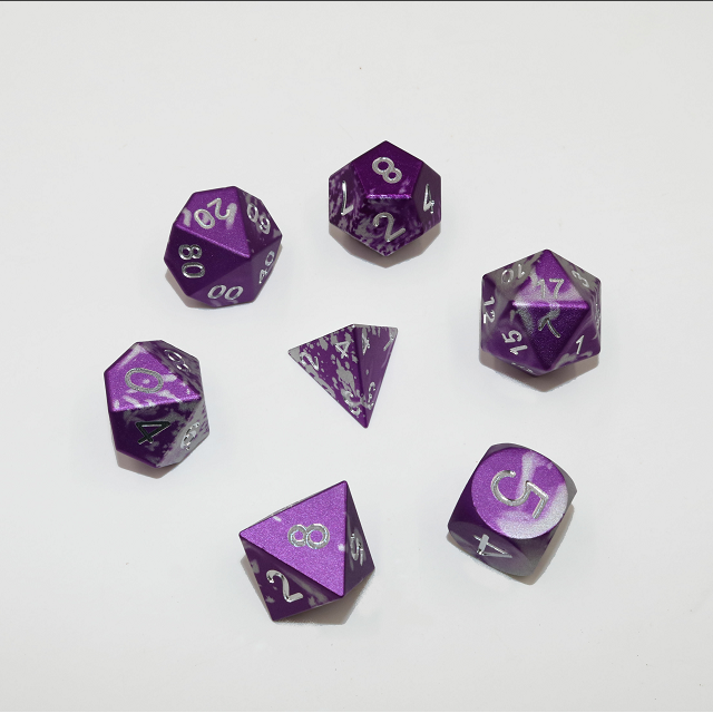 MBWS CNC Machined Double-color Aluminum Polyhedral dice