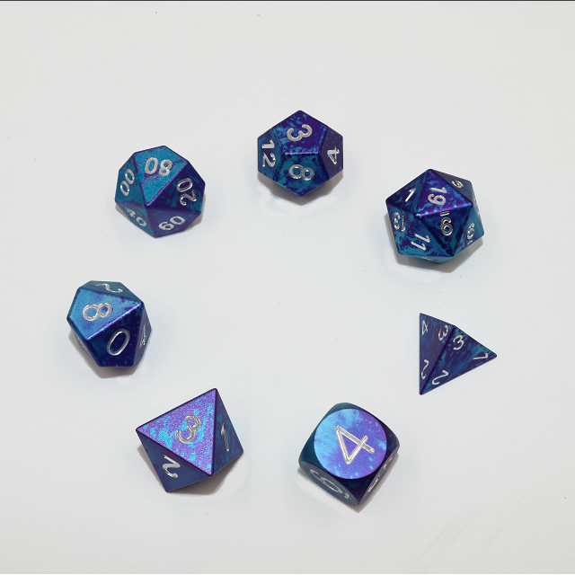 MBWS CNC Machined Double-color Aluminum Polyhedral dice