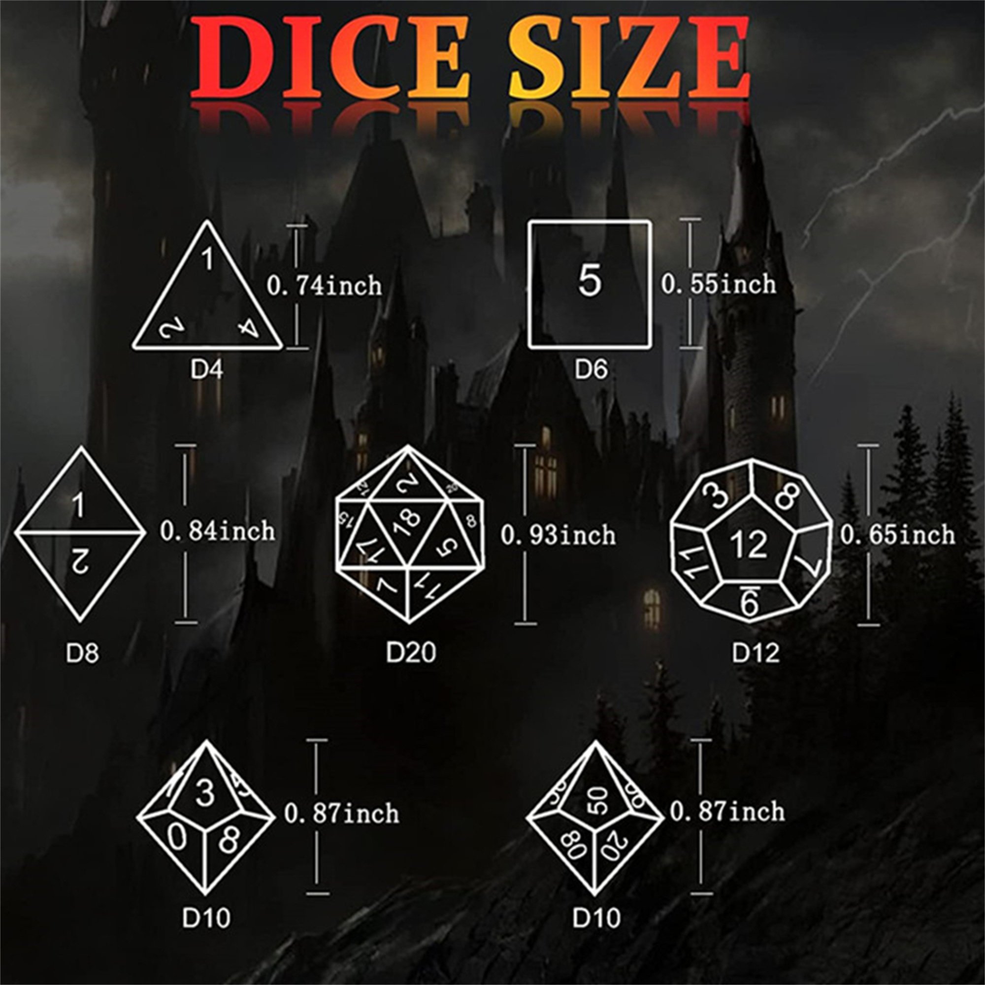 MINI PLANET DND Dice Set 3D Flying Dragon Metal Polyhedral Dice For TRPG Dungeons&Dragons Game Wholesale Custom Metal Dice Set